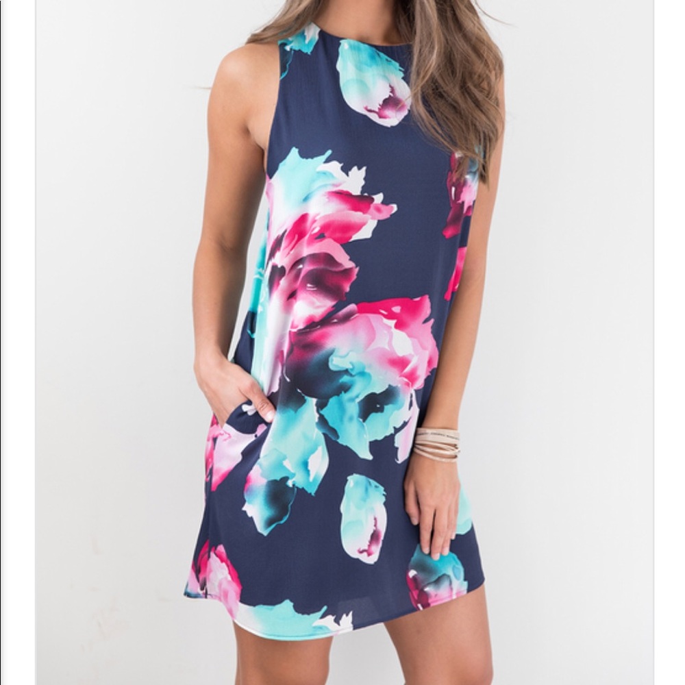 Pink Lily “Dream of Me” floral dress - size small